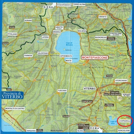 Landkarte Caprarola
