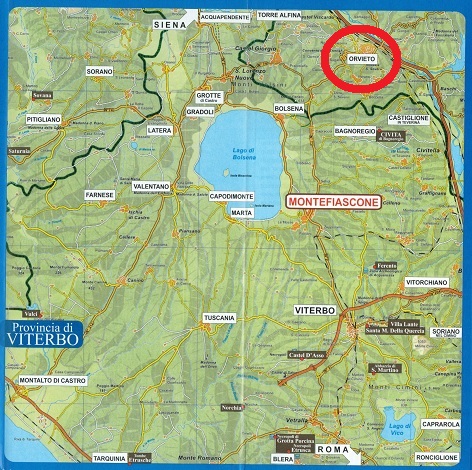 Landkarte Orvieto