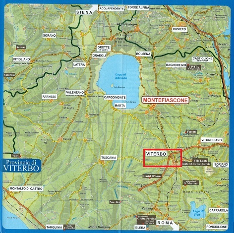 Landkarte Viterbo